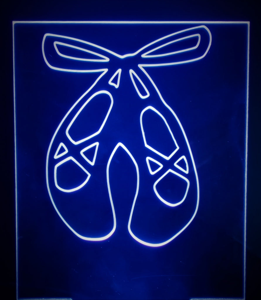 Ballet Shoes Mini LED Acrylic RGB Personalized Lamp - Name It Shop