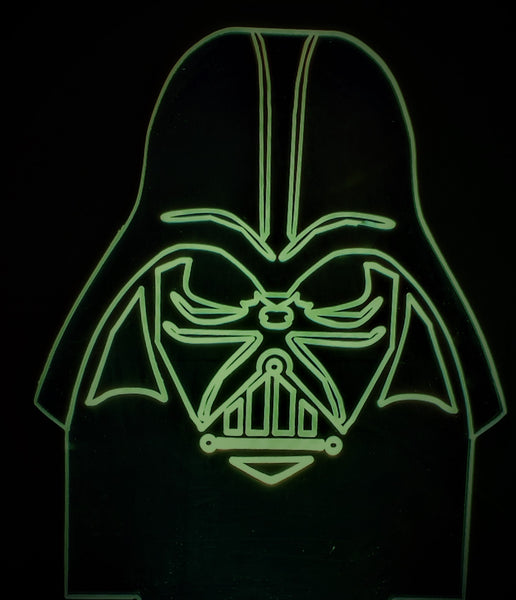 Darth Vader Mini LED Acrylic RGB Personalized Lamp - Name It Shop