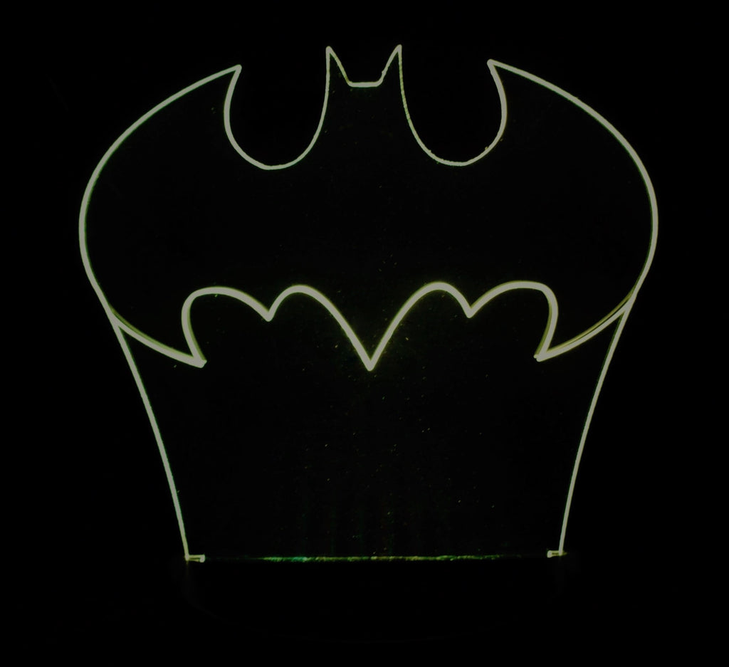 Bat Mini LED Acrylic RGB Personalized Lamp - Name It Shop