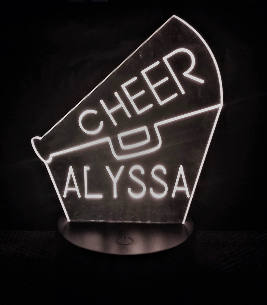 Cheerleader Mini LED Acrylic RGB Personalized Lamp - Name It Shop